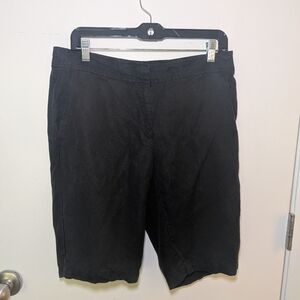 Eileen Fisher Women's Black Bermuda Shorts